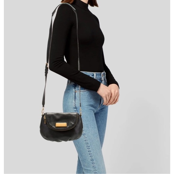 Marc Jacobs Black Leather crossbody Shoulder Bag - Picture 1 of 14